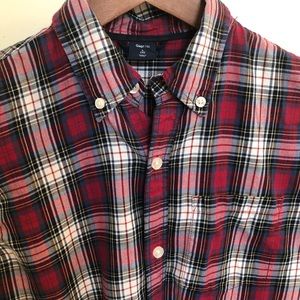 Gap Boys Plaid Button Down Shirt